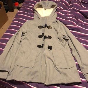 Grey peacoat NWOT NEVER WORN